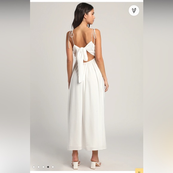 Lulus White Dress SZ.L - Picture 4 of 8